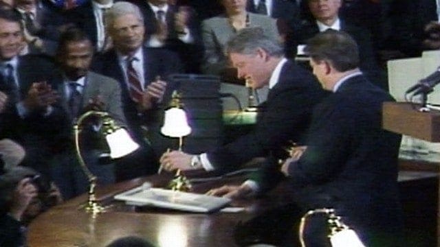 President Clinton Signing The 1996 Telecommunications Act