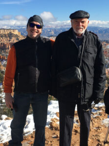 R Blank and his father Dr. Martin Blank