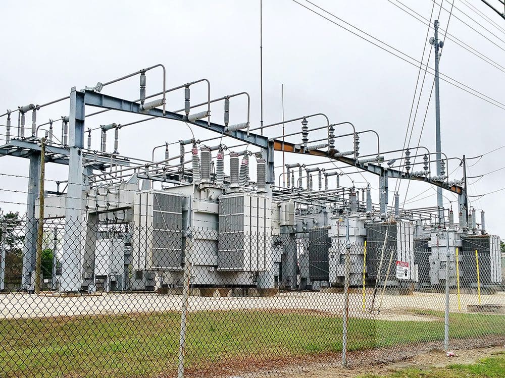 Earthing and ground currents: electrical substation