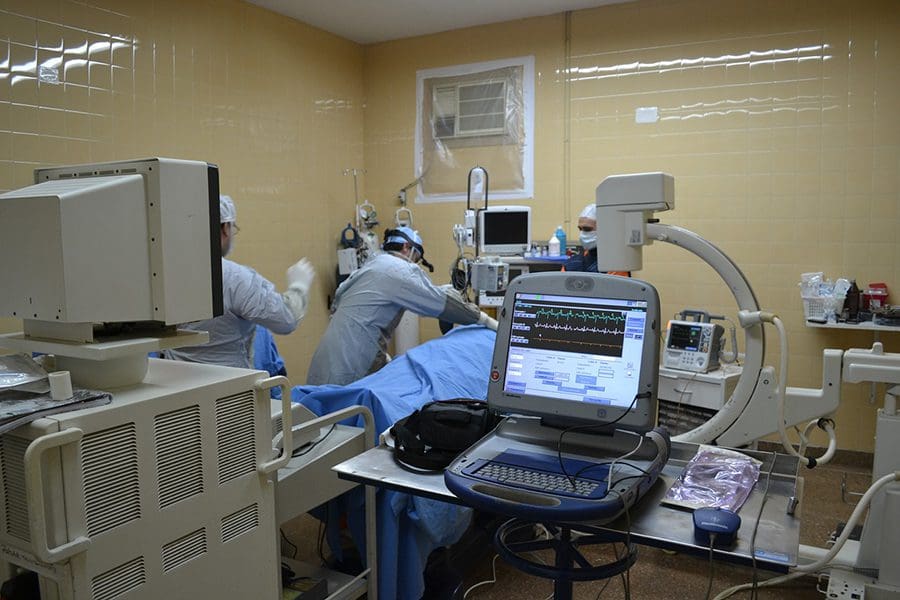 Pacemaker implant surgery