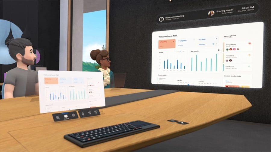 Workrooms virtual workspace from Meta