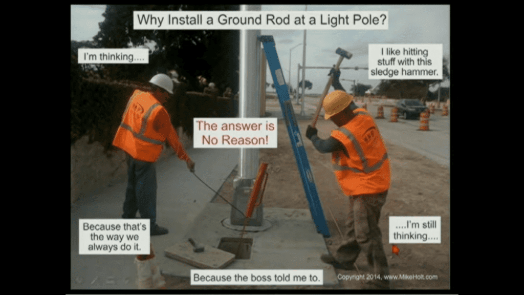 grounding myths light pole