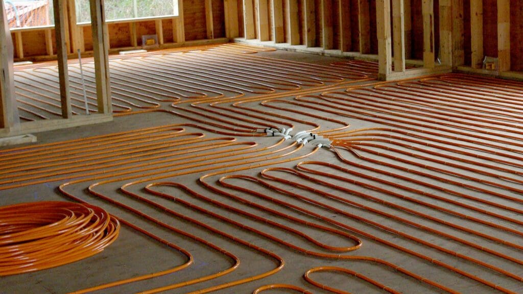 radiant in-floor heating EMF Electrical Outlets