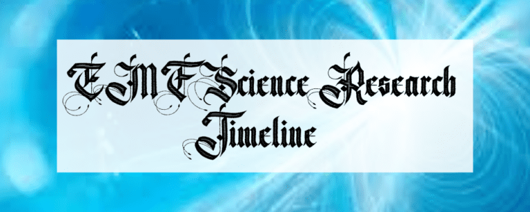 EMF science research timeline