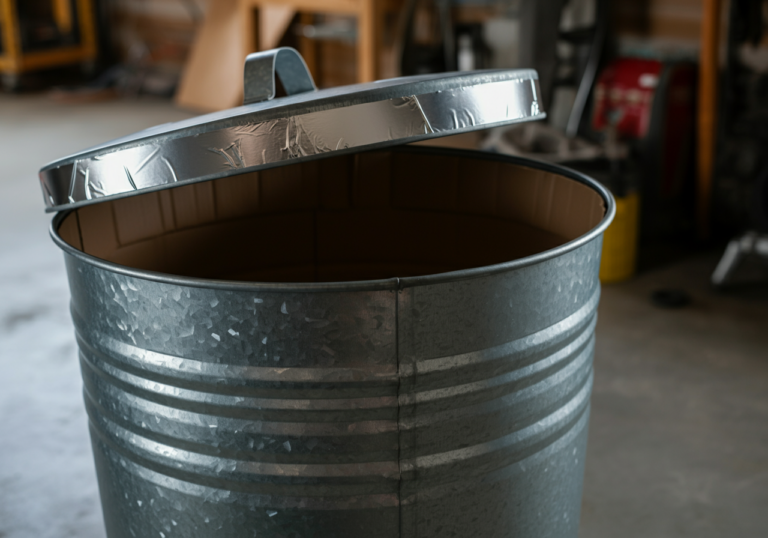 Metal trash can Faraday cage