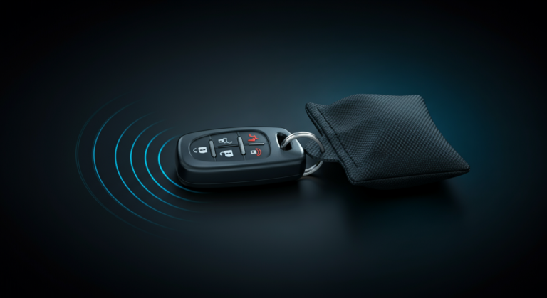 Key fob relay theft protection