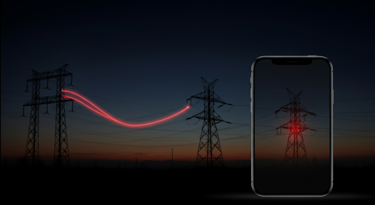 Comparison showing long power lines collecting more EMP energy than short device circuits