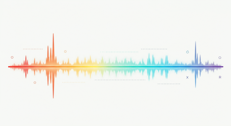 Electromagnetic spectrum visualization showing wave frequencies