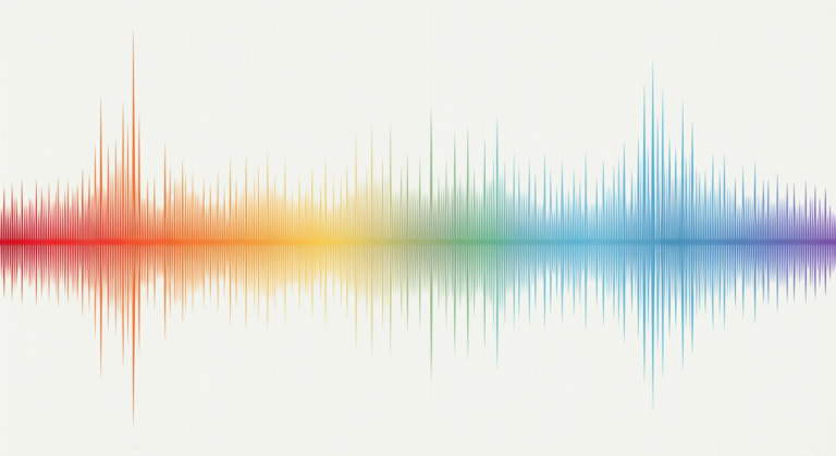 Visualization of different wireless frequencies from low to high