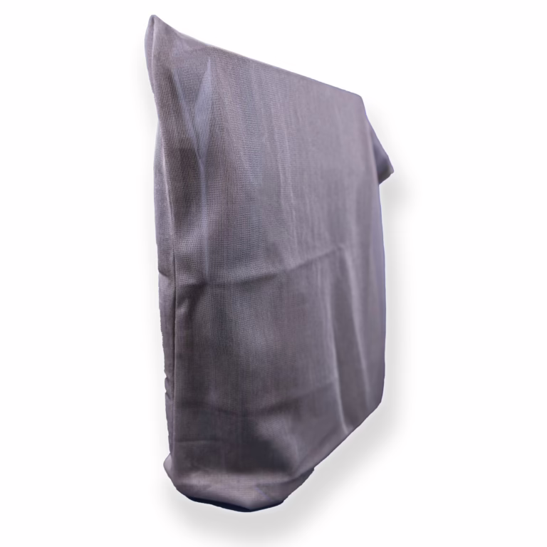 Gray rectangular fabric/cloth draped softly, appearing to be a protective garment or cover from SYB's EMF protection product line