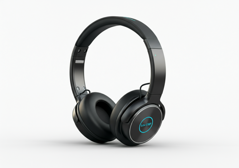 Low EMF wired headphones with anti-radiation technology
