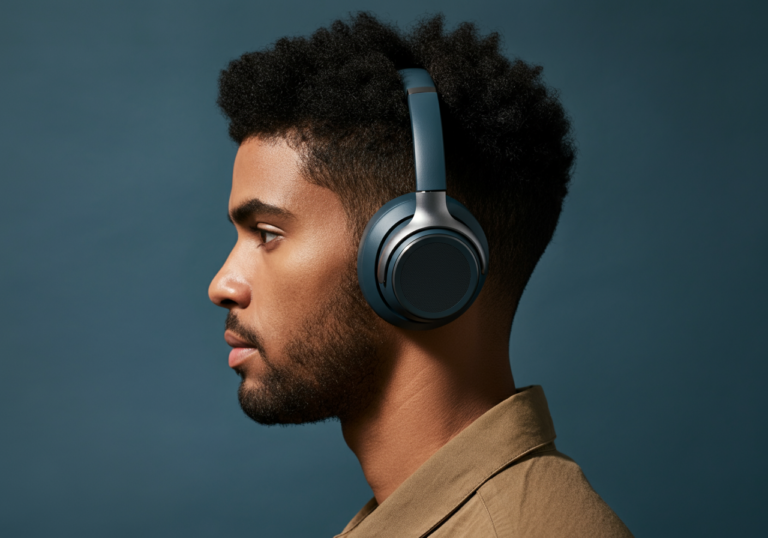 Over-ear wireless headphones create more distance from brain tissue