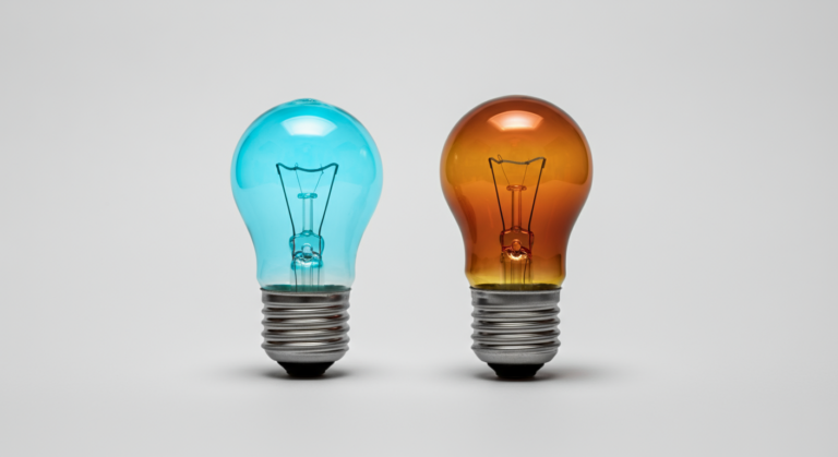 Comparison of red light vs blue light wavelengths and their effects