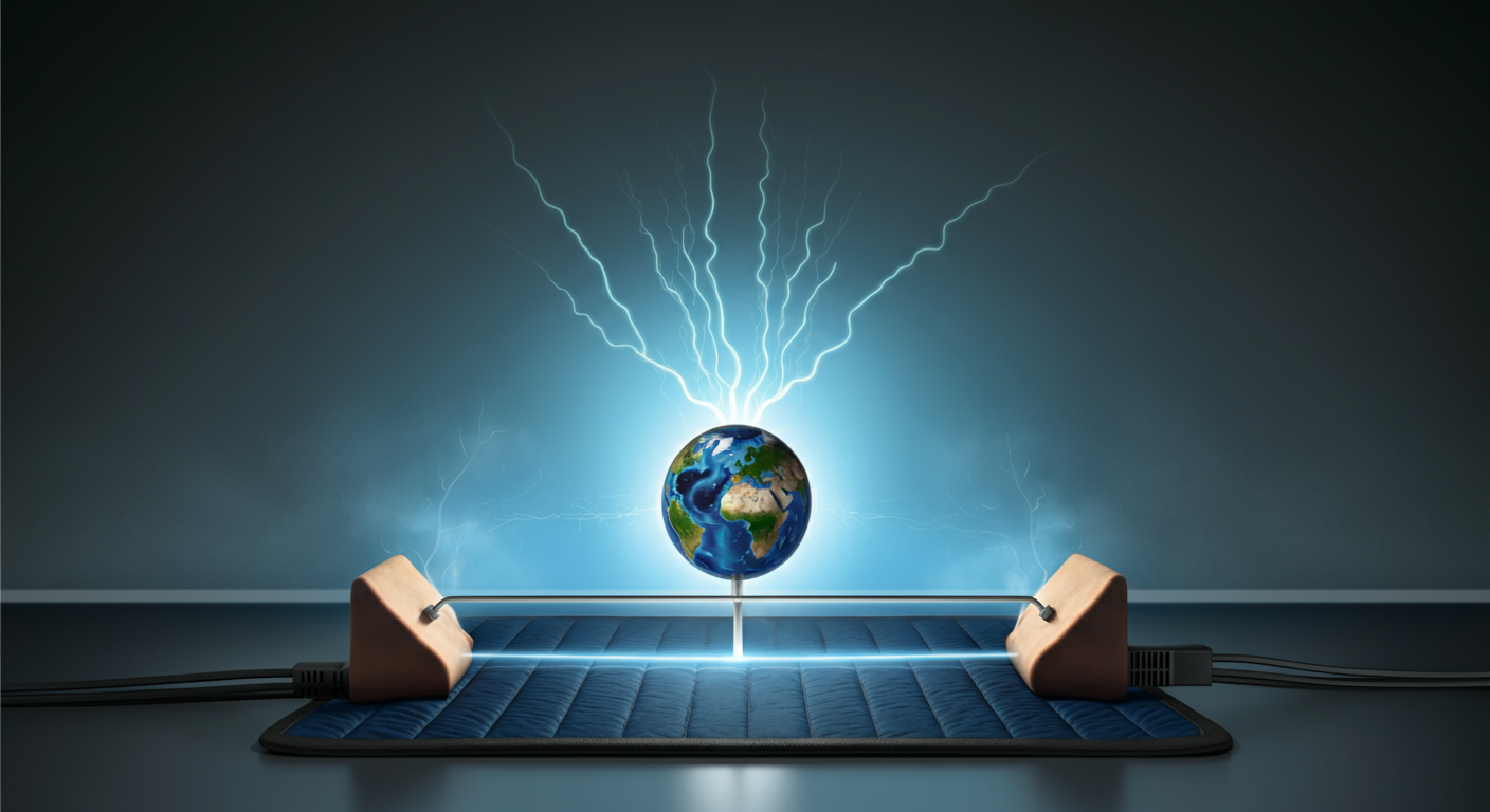 How grounding mats connect to earth ground through electrical outlet cord