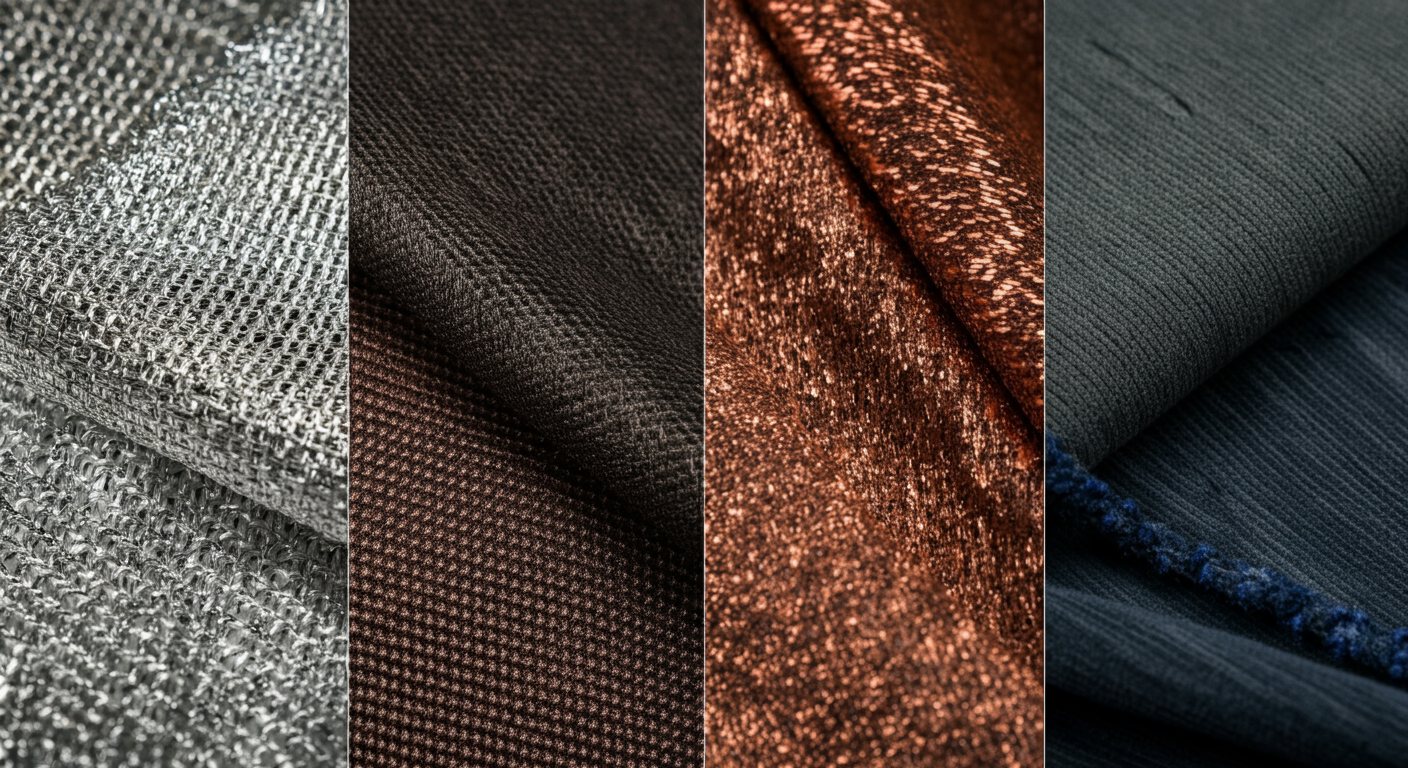 Different EMF shielding fabric types used in protective clothing