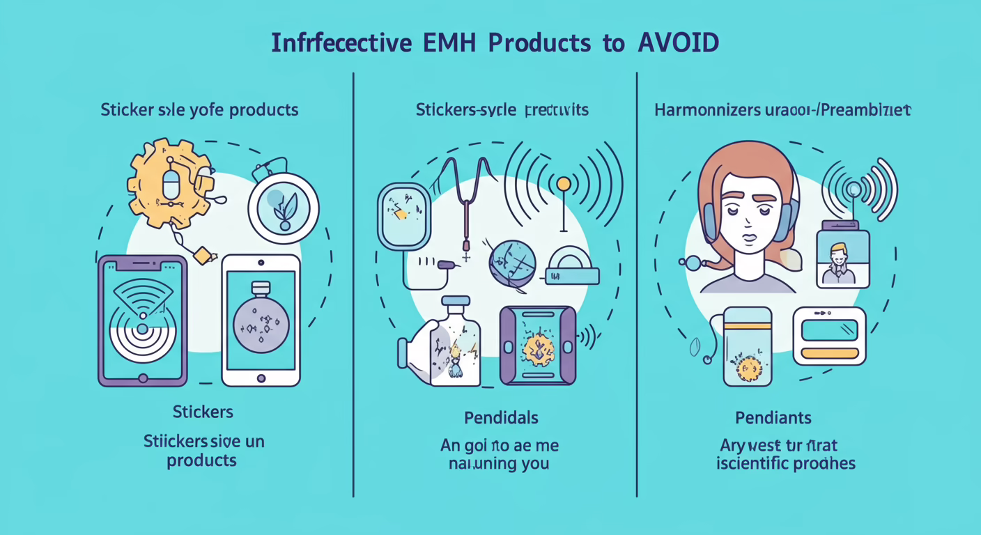Ineffective EMF protection products to avoid like stickers and pendants