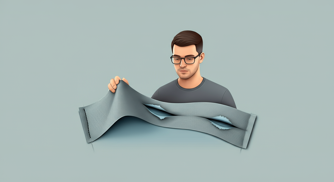 Common DIY EMF shielding mistakes showing gaps and improper fabric installation