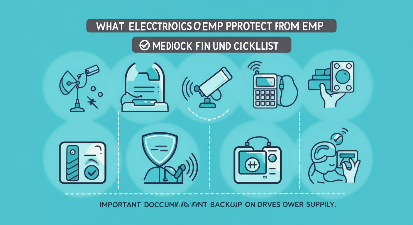Priority checklist of electronics to protect from EMP starting with essentials