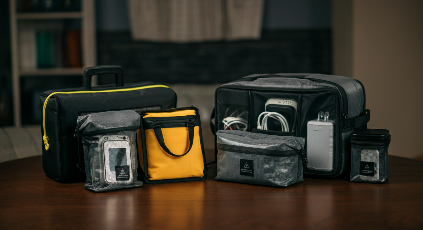 Emergency preparedness kit with Faraday bags protecting backup electronics