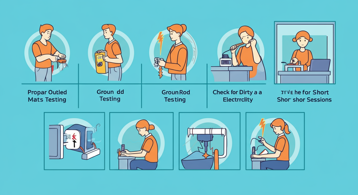 How to use grounding mats more safely with proper outlet testing