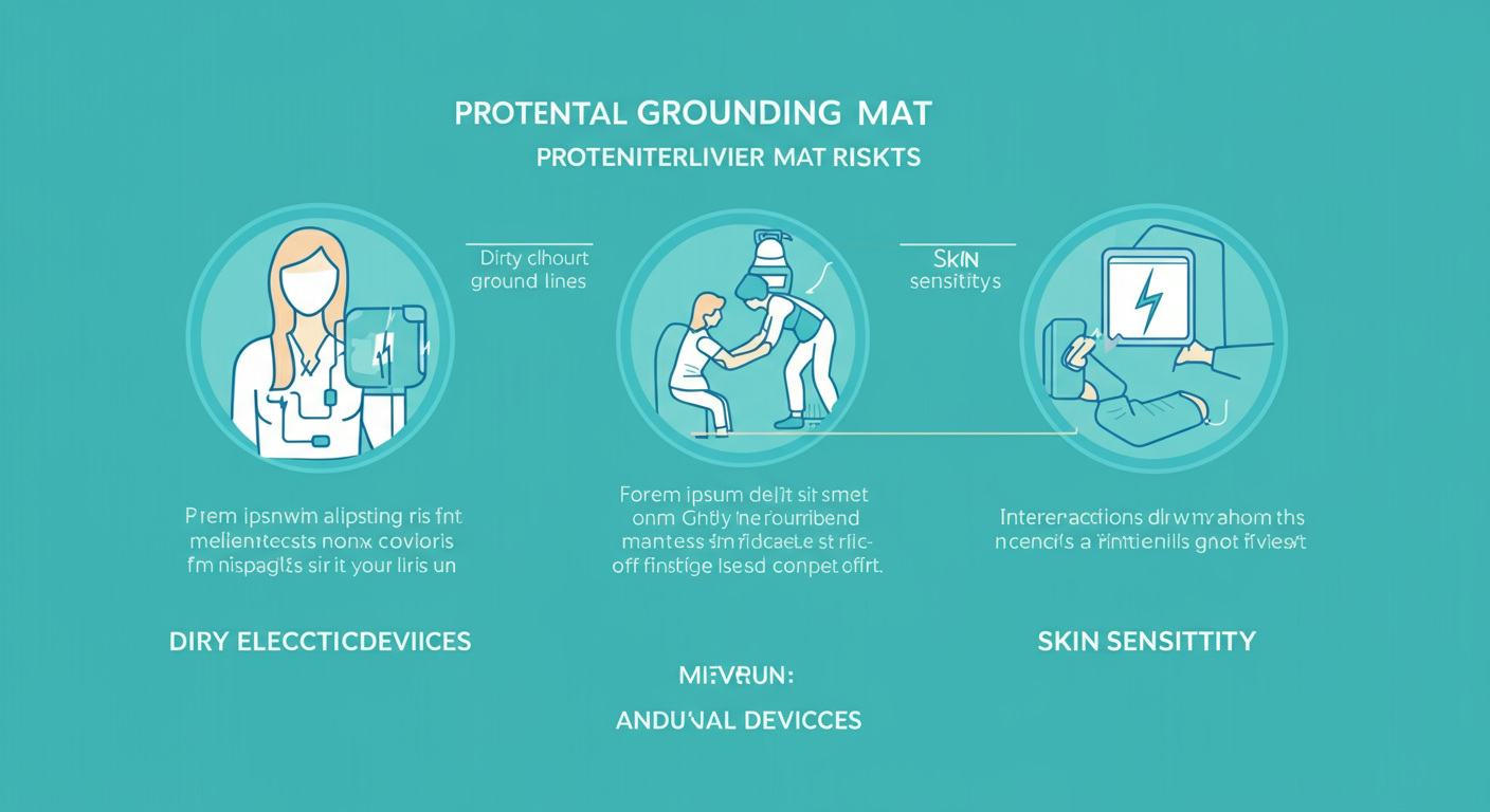 Potential grounding mat risks including dirty electricity and skin sensitivity