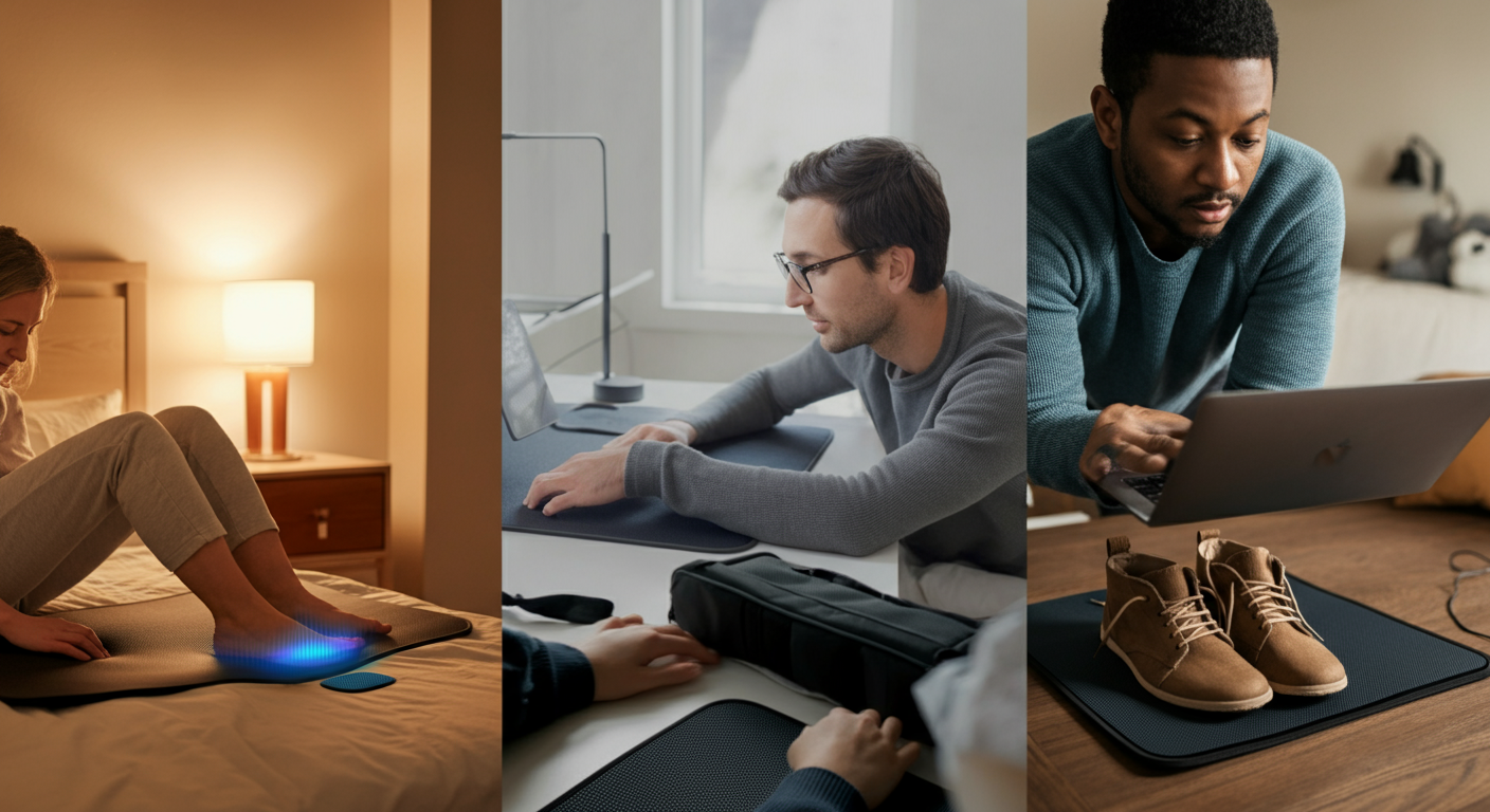 Grounding product use cases for sleep, work, and outdoor activities