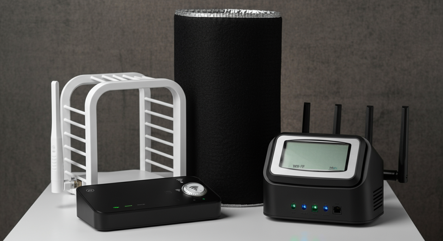 WiFi protection products including router guard and EMF shielding materials