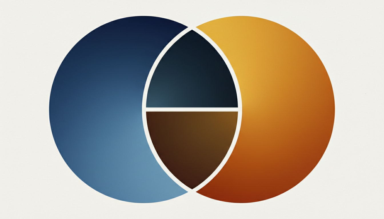 Abstract concept image showing the gap between current EMF safety regulations and biological research findings