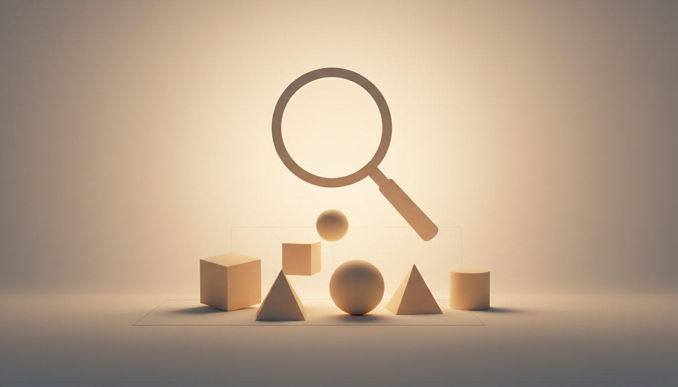 Abstract concept image representing quality evaluation when shopping for grounding products