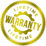 Life time warranty badge