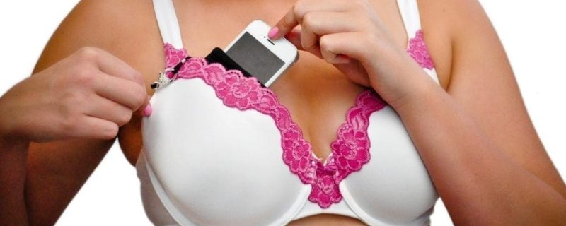 phone in bra isn't good
